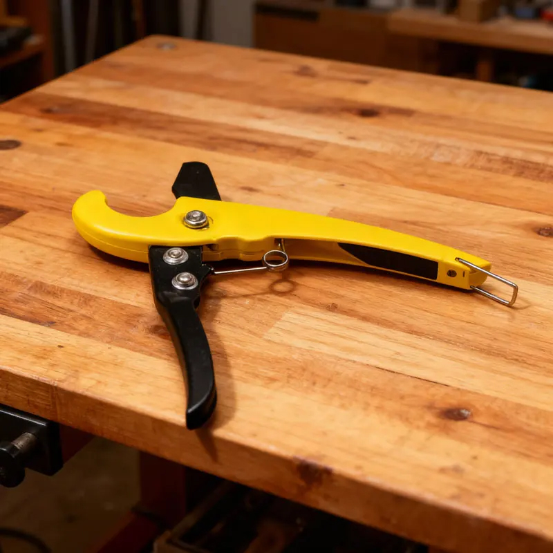 Pipe Cutter Ratchet - เครื่องตัดท่อแบบมีระบบเฟืองหมุนสำหรับท่อพลาสติกและท่อหลายชั้น เครื่องมือตัดขนาดเล็กแบบพกพาสำหรับใช้ในบ้าน