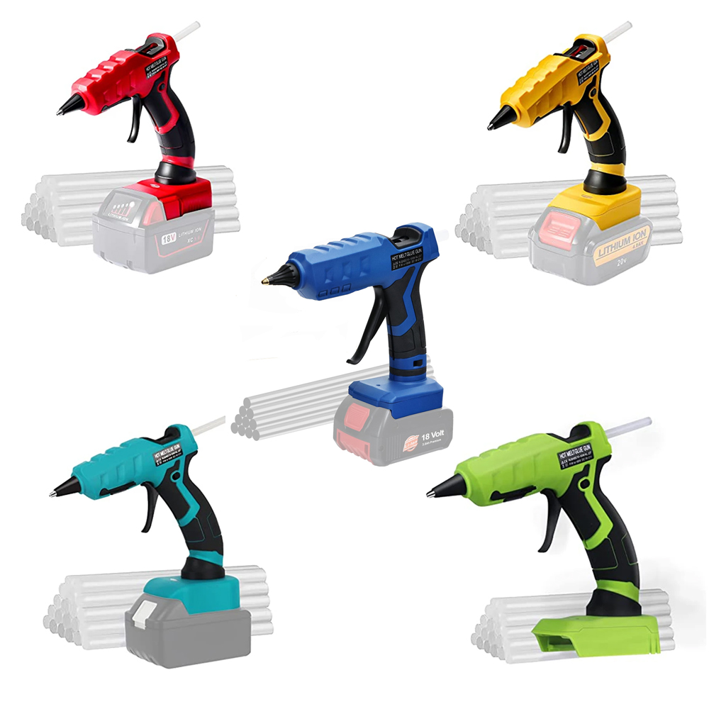Black+Decker Tool 20V Max - ปืนยิงกาวร้อนไร้สายสำหรับมิลวอกี/เดวอลท์/มิลวอกี/เดกเกอร์สีดำ/บ๊อช18/20V อุปกรณ์ซ่อมลิเธียม-แบตเตอรี่โทรศัพท์แบบ DIY สำหรับบ้าน