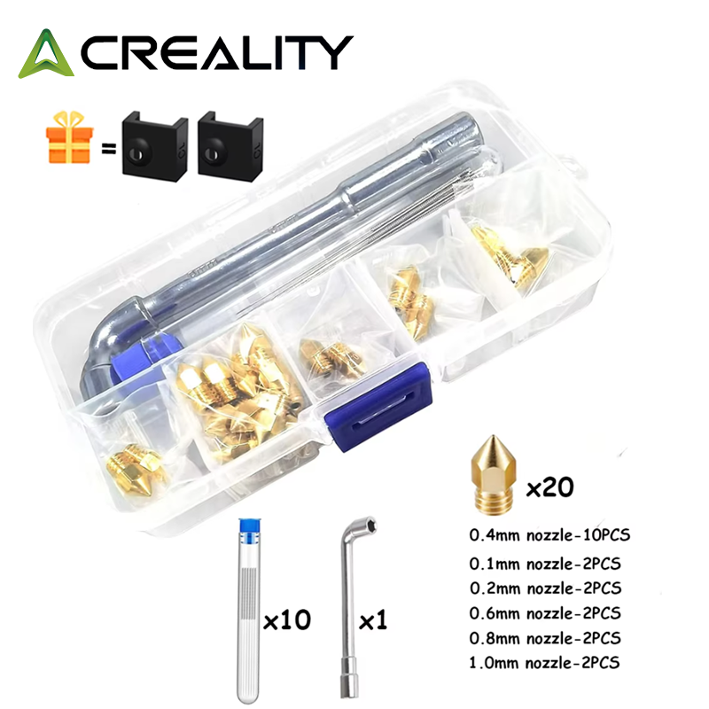 หัวฉีดทองเหลือง CREALITY 20 ชิ - Creality Printer K1 บทวิจารณ์และราคา