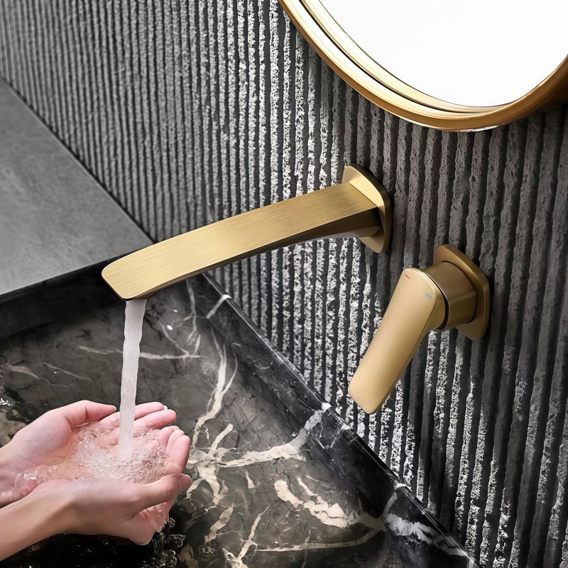ก๊อกน้ำห้องน้ำแบบฝังผนัง สีทอง - Basin Mixer Cartridge บทวิจารณ์และราคา