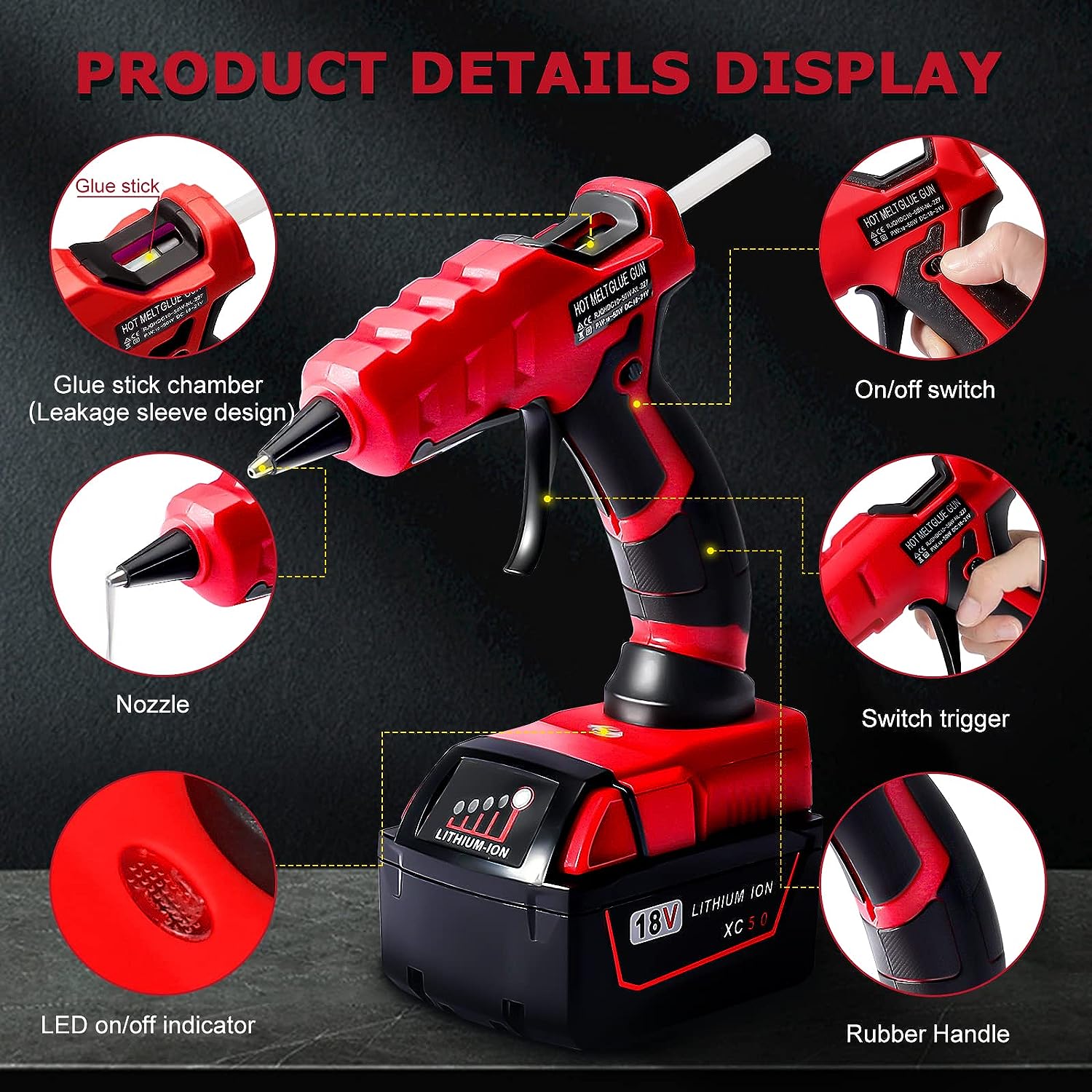 ปืนยิงกาวร้อนไร้สายสำหรับมิลวอ - Black+Decker Tool 20V Max บทวิจารณ์และราคา