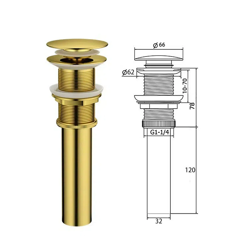 จุกปิดท่อน้ำทิ้งแบบกดลง-ยกขึ้น - Drain Pipe Clip บทวิจารณ์และราคา