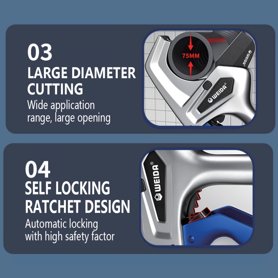 กรรไกรตัดท่อ32-75มม. อุปกรณ์ S - Pipe Cutter Ratchet บทวิจารณ์และราคา